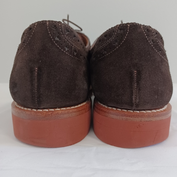 HIROSHI TSUBOUCHI mens shoes suede leather Brown lace-up size 9 MADE IN JAPAN main image 8